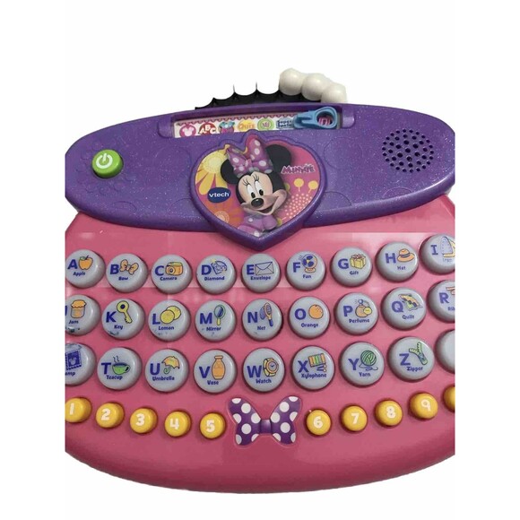 V tech Disney Minnie Mouse Purse ABC  Alphabet & Numbers One Size - Picture 2 of 9